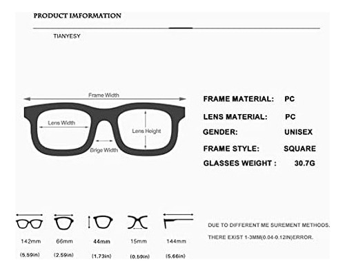 B Minimalista Clásico Moda Uv400 Gafas De Sol Cuadrad
