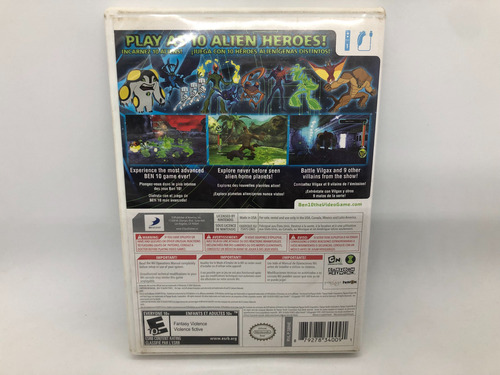 Jogo Ben 10 Alien Force Vilgax Attacks Nintendo Wii Original (Usado)