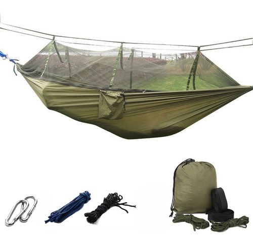 Portátil Al Aire Libre Camping Mosquitera Nylon Hamaca Colga