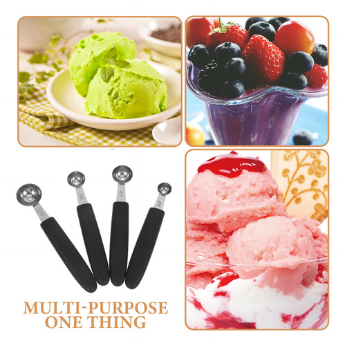 Cuchara Para Recoger Bolas De Fruta Para Helado, 4 Unidades