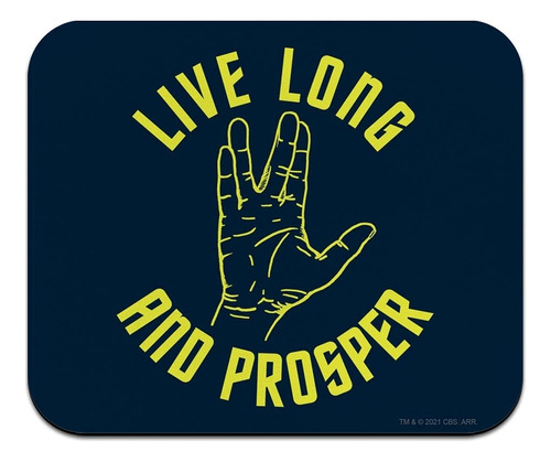 Star Trek Live Long And Prosper - Alfombrilla De Mouse DeLG.