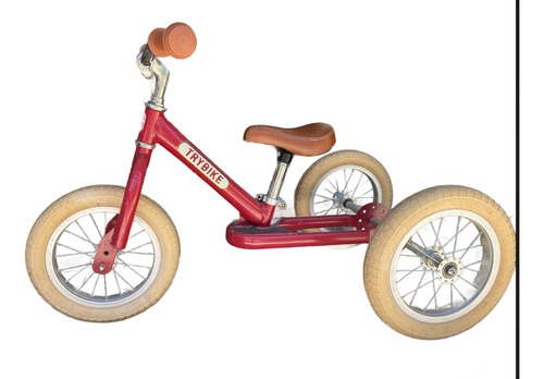Triciclo Trybike 2 En 1 Vintage Color Rojo
