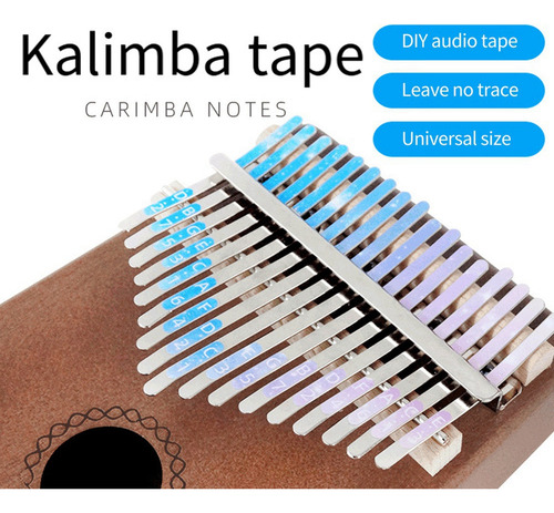 New 5 Pegatinas For Piano De Pulgar Kalimba De 21 Teclas