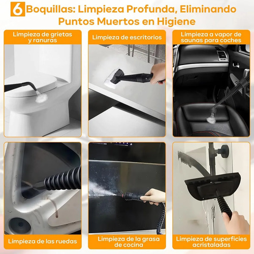 Limpiador A Vapor De Alta Temperatura 1200w Con Boquilla