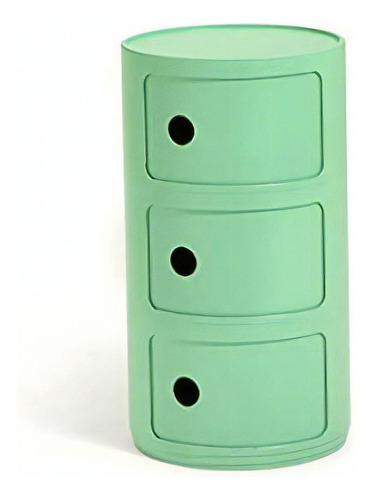 Kartell 5970 Buró 3 Módulos Componibili Color Verde, 1