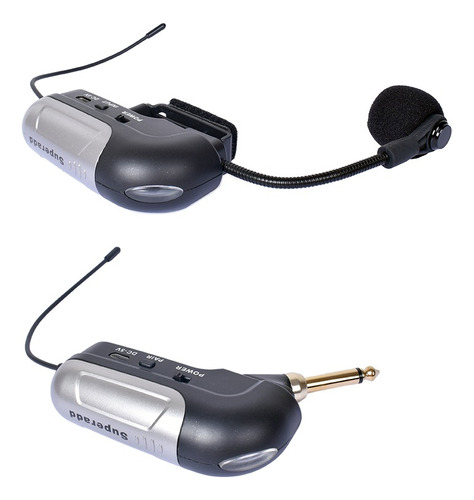 Micrófono Profesional Superadd Kx823 Para Acordeón Negro