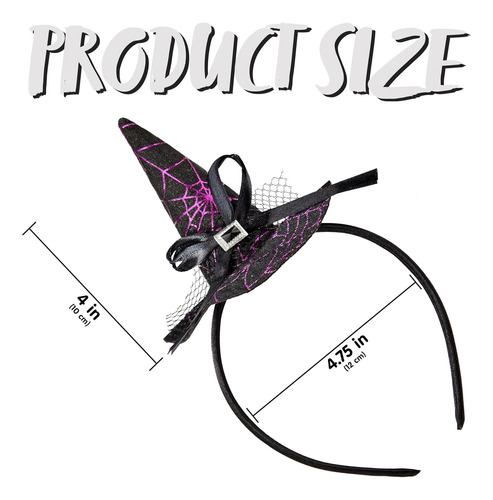 Spooktacular Creations Diadema Para Sombrero De Bruja De ...
