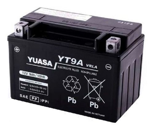 Imagen 1 de 1 de Baterias Gel Agm Yuasa Yt9a =ytx9-bs Ns 200 Duke Vzh
