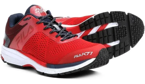 Tênis Mascullino Fila Kt1 Vermelho Original Running Corrida | Mercado Livre