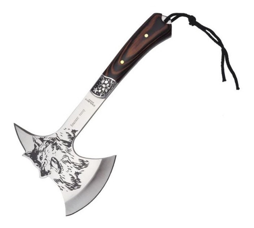 Machadinho Tático Combate Aço 6mm Viking Ultra Forte +bainha