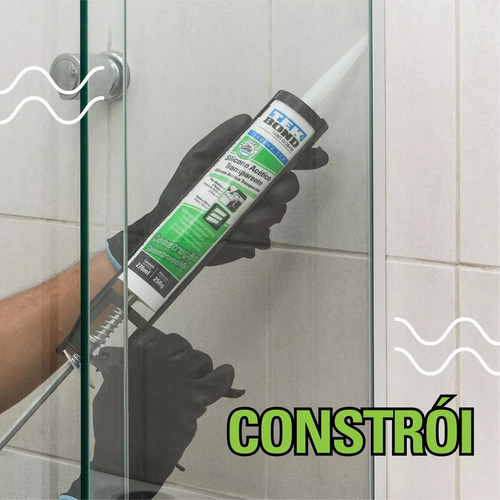 Kit 2 Silicones Transparente Acético Vedação 256g Tekbond