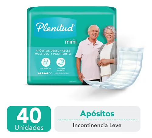 Apósito Plenitud Incontinencia Leve 1 Paquete 40 un