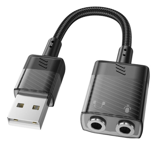 Adaptador Audio Usb A 2 Aux Jack 3.5mm Hoco Ls37