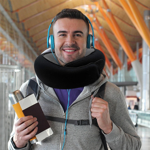 Z Almohada Inflable De Viaje, Cojín De Cuello Portátil For