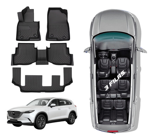 Piso De Auto 5d Tpe Mazda Cx9 2016-2022 3 Filas