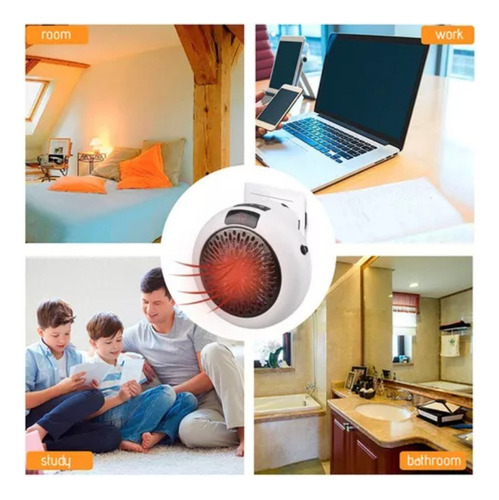 Calentador Eléctrico Portátil Con Control Remoto F Space Hea