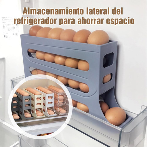 Estante Almacenamiento Huevos Con Diseño Inclinado 4 Niveles