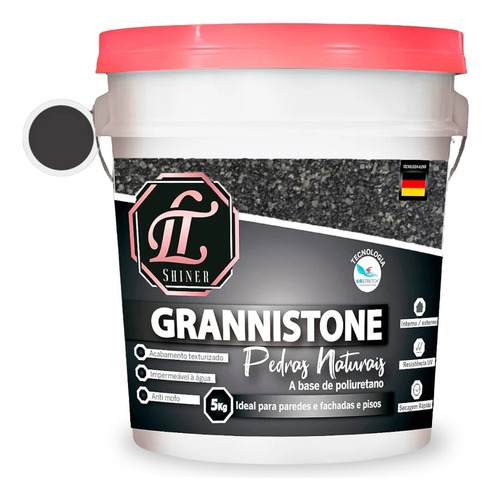 Acrílico Artístico Dry Levis Grannistone Cinza São Paulo Natural De 1 De 5l