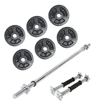 Comprar Kit Barra De 1.20+50 Libras En Discos +barras Mancuernas