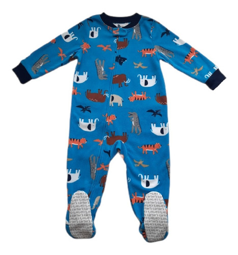 Enterito Polar Carters Niño Con Diseño De Animalitos -azul