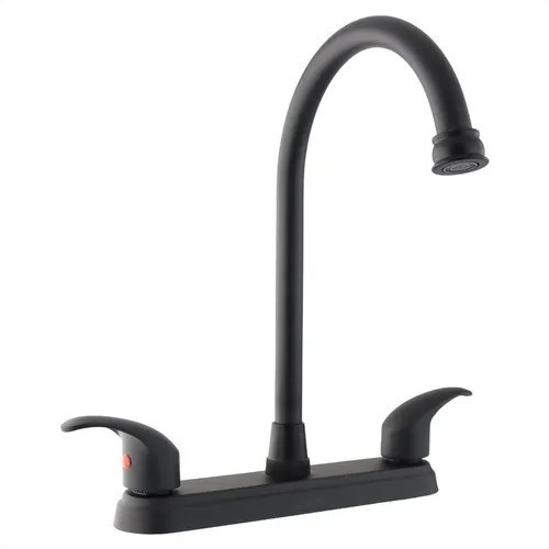 Imagen 1 de 1 de Llave Mezcladora Para Fregadero 8 Pulgadas Solvex Grifo Negro