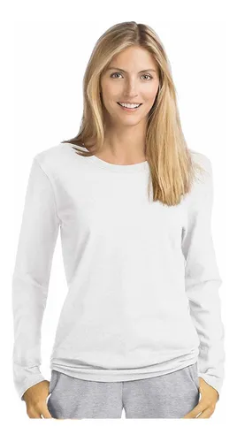 Camiseta Manga Larga Blanca Lisa