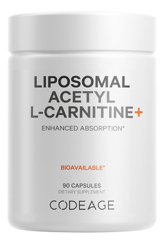 Acetil Carnitina Liposomal Bioavailable 500mg 90u Cognición