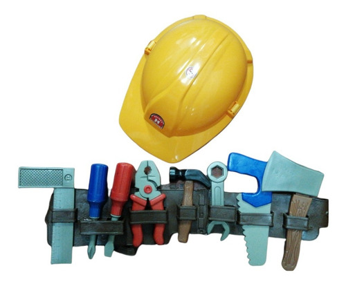 Set De Herramientas Juguete De Construcción Con Casco