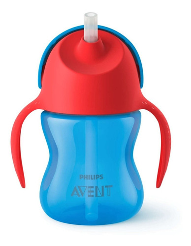 Vaso Avent Philips Straw Cup Antifuga 200ml 9m+ Azul Nnet