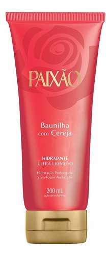  Hidratante Ultracremoso Baunilha com Cereja Paixão Bisnaga 200ml