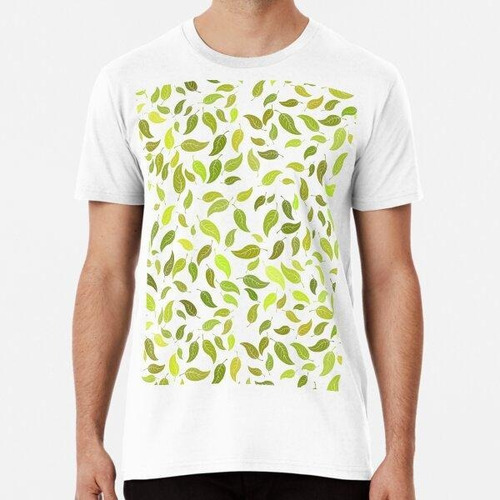 Remera  Geometric Pattern Green Shades Algodon Premium 