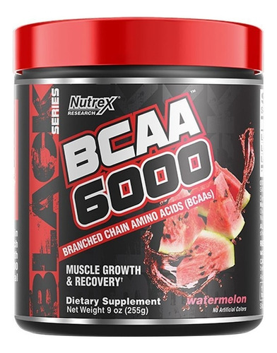 Bcaa 6000 Nutrex - Aminoacidos Ramificados - 30 Servicios - Sabor Watermelon