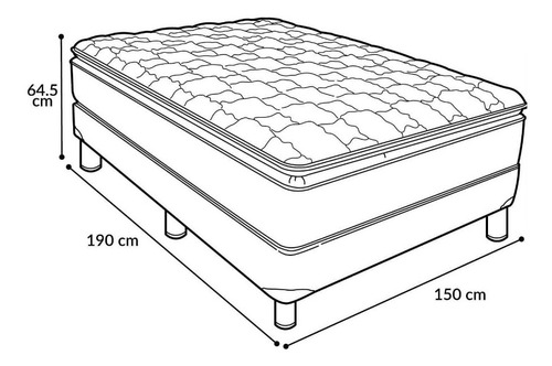Colchón Y Base Box Queen Size (Usado)