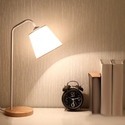 Lámpara De Mesa De Estilo Nórdico Control Remoto Usb Led
