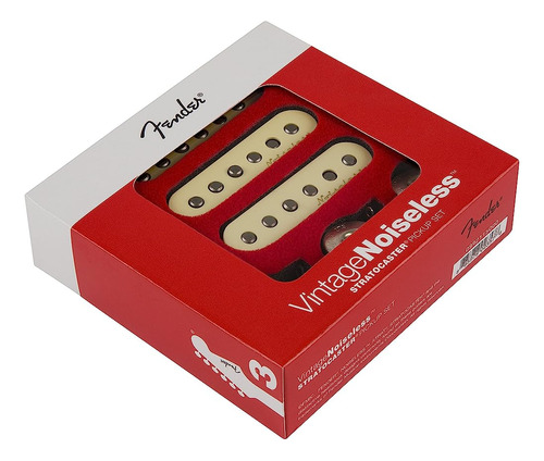 Fender Vintage Noiseless Stratocaster Pickups Set White, 3 P