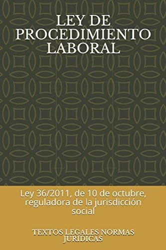 Libro: Ley De Procedimiento Laboral: Ley De 10 De Octubre, R