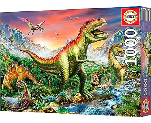 Rompezabezas Dinosaurio 1000 Bosque Jurasico Educa Febo 