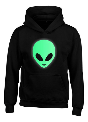 Buzo Nada Aliens Fotoluminiscente Con Capota, Hoddie, Saco