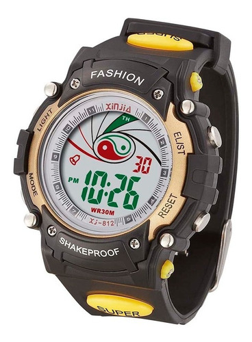 Reloj Deportivo Digital Sumergible Luz 7 Colores Navidad