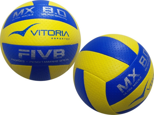 Kit 2 Bolas Volei Oficial Vitoria Mx 8.0 Pro Macia Oferta