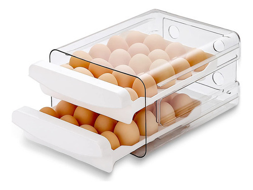 Contenedor De Huevos Para Refrigerador, 40 Rejillas, Soporte