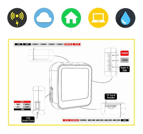 Ttgo Arduino Reloj Watch Programable + Gps + Oled Esp32 Wifi