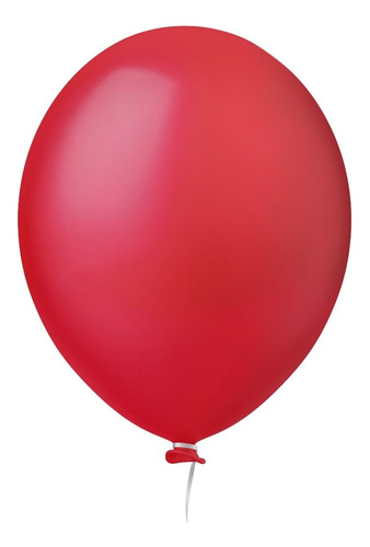 Balão Bexiga Liso Vermelho Paixão Festa Decoração Nº 9 50 Un