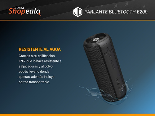 Imagen 5 de 8 de Parlante Portatil Bluetooth Inalambrico Jd E200 20w Rms Cta*