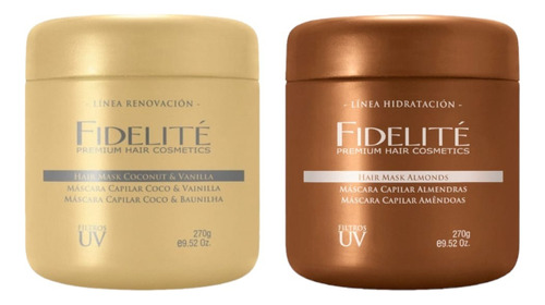 Kit X2 Mascara Fidelite Almendras + Coco Con Vainilla X270g