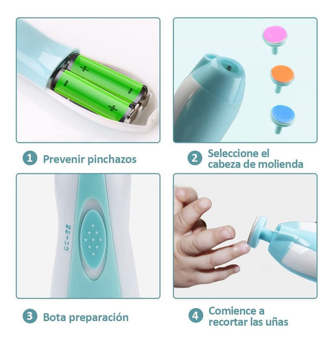 Lima De Uñas Bebe, Set De Cuidado De Uñas Para Bebés Pulidor