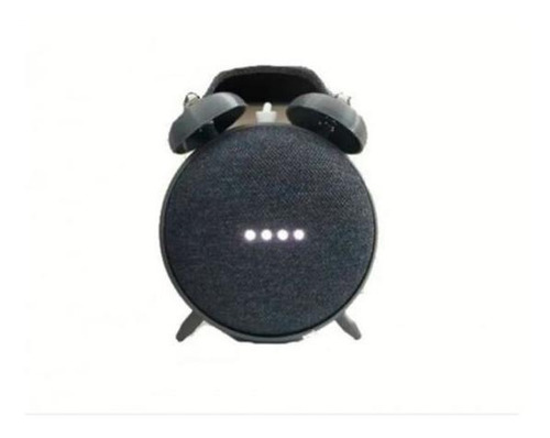 Suporte Google Home Estilo Alarme Retro Preto