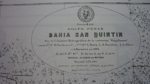 Carta De Bahí San Quintin 1908 Y Canal Kirke 1911