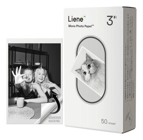 Papel Fotográfico 2x3 50 Hojas Fotos Blanco Y Negro - Liene 