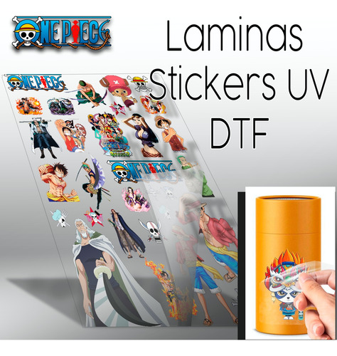 Stickers Uv Dtf Anime One Piece